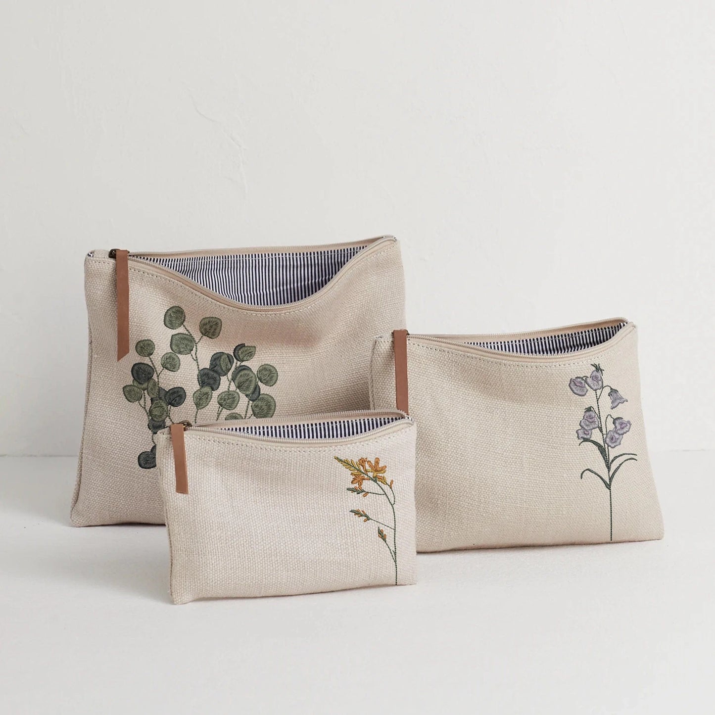 Eucalyptus machine embroidery design bags