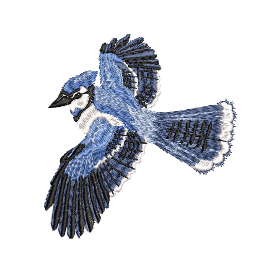 Beautiful Bluebird machine embroidery design