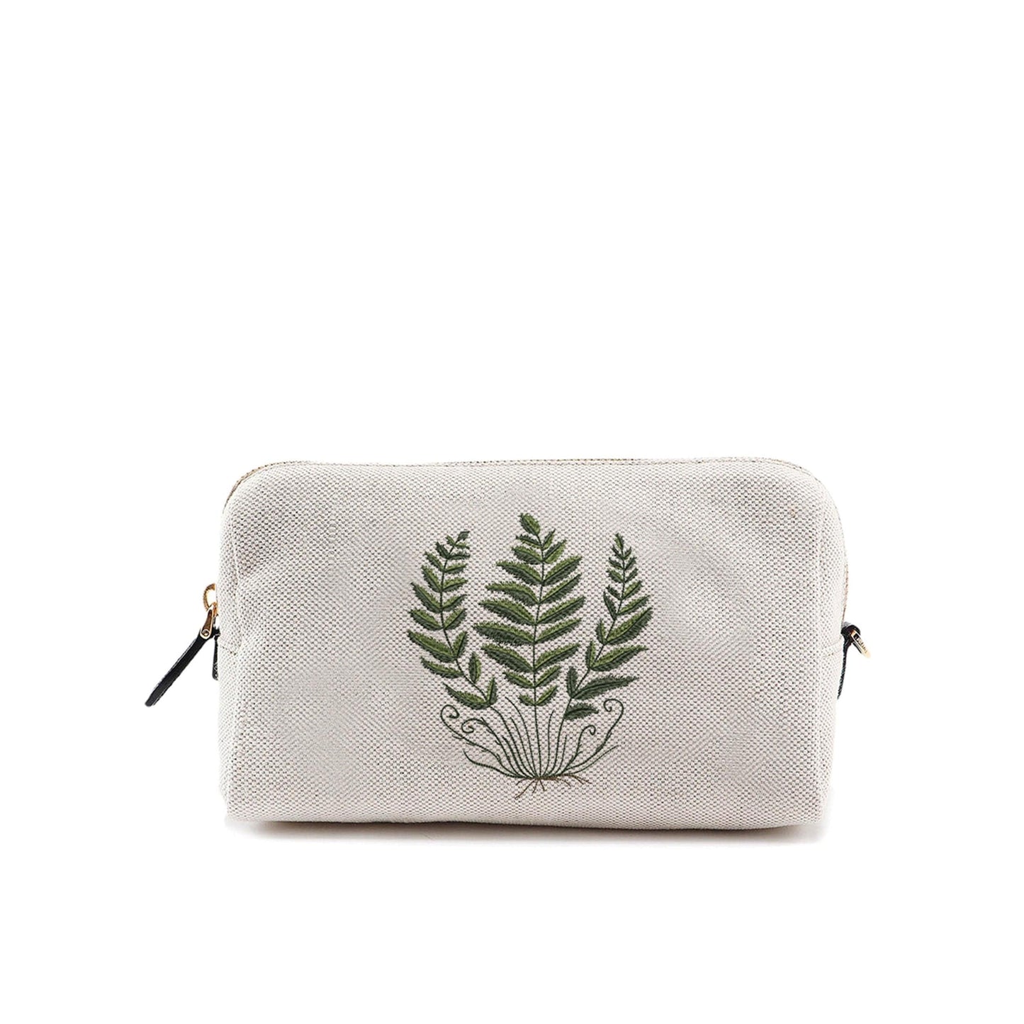 Forest Fern Machine Embroidery Design on pouch