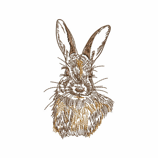 Natural Easter Bunny Machine Embroidery Design
