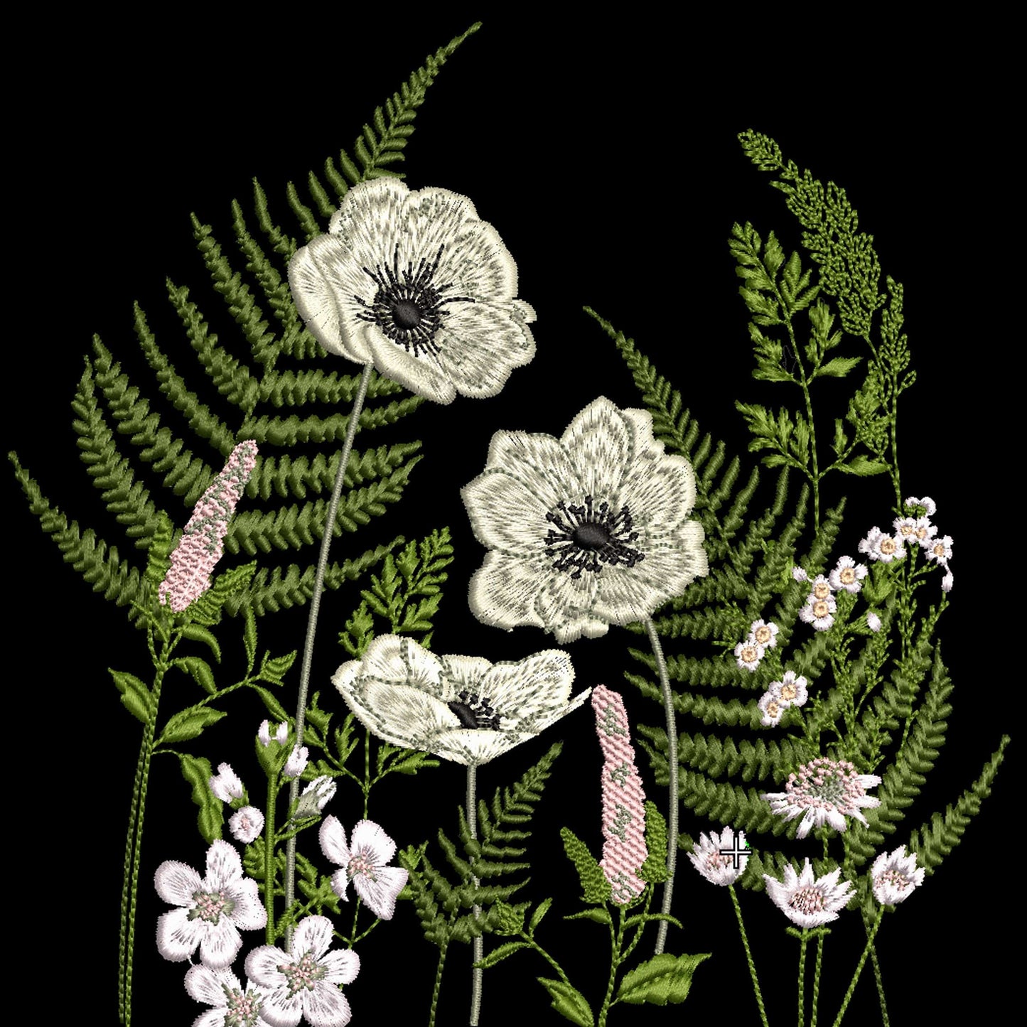 Wild Meadow Flowers Machine Embroidery Design