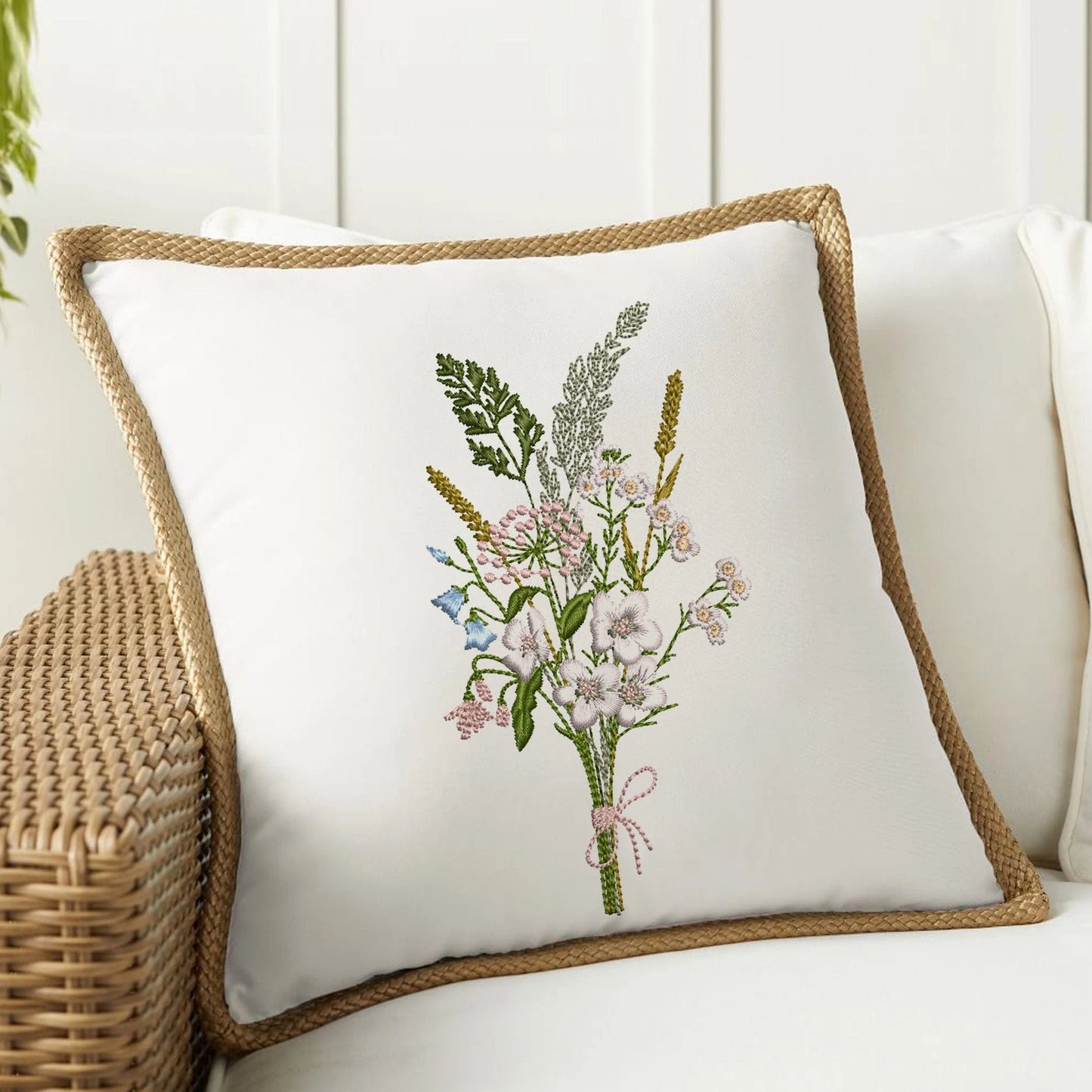 Wildflowers Bouquet Machine Embroidery Design